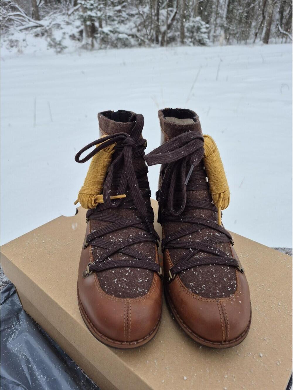 Merrell Shiloh II Lace Boot for Women Size 7 Leather Brown New with Box Snow - Picture 3 of 6